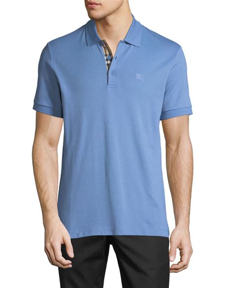 burberry mens hartford polo|Burberry Men's Hartford Polo Shirt, Light Blue .